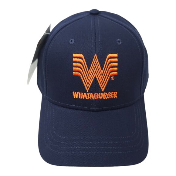Whataburger Snapback Cap Fast Food Restaurant Embroidered Logo Baseball Hat NEW - Picture 1 of 15